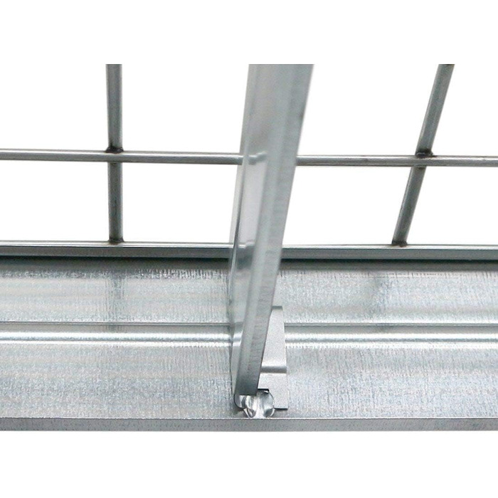 Посилений стелаж Rivet, комплект з 3 шт. , зі сталевими сітчастими полицями, 180 x 120 x 45 см (В x Ш x Г), вантажопідйомність 250 кг на полицю, оцинкований. Безболтовий стелаж, металевий стелаж, стелаж для підвалу, стелаж для зберігання, стелаж для майст