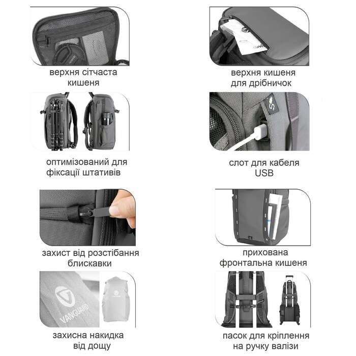 Рюкзак Vanguard VEO Adaptor S46 Gray (VEO Adaptor S46 GY)