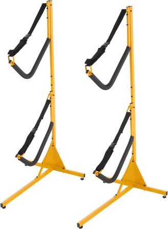 Стійка для каяка, 2 шт., 73x62,3x142 см, окремостояча, складна підставка для каяка, стійка для зберігання на підлозі, вантажопідйомність 100 кг для каное, дощок для веслування та дощок для серфінгу