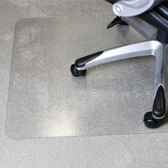 Великий екологічний килимок для офісних крісел Marvelux для килимового покриття 116 x 130 см - Екологічний килимок для захисту підлоги з рафінованого полімеру - Прямокутний прозорий килимок для офісних крісел