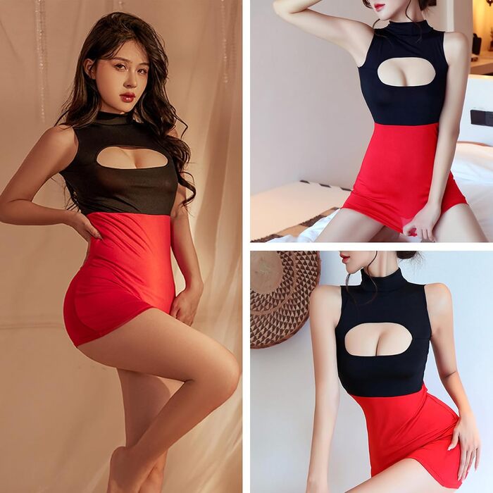 Сексуальний костюм Lehrerin, чорний/червоний, універсальний розмір