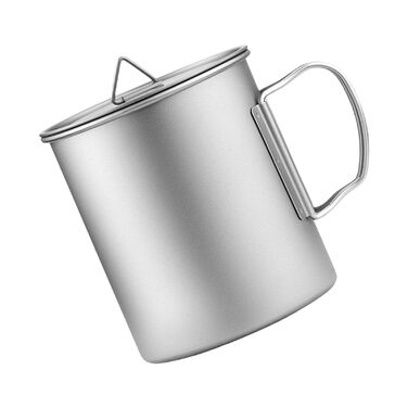 Чашка для пиття для кемпінгу, дорожнє посуд, чашка для пиття, туристична чашка, кухоль для кави, посуд для пікніка, обладнання для вуличної кухні, кухоль для чаю для кемпінгу 450 мл