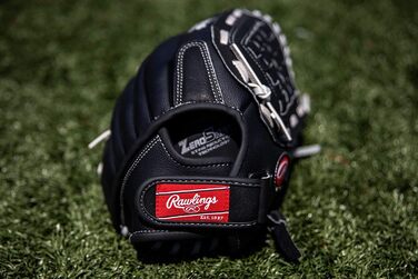 Рукавички для софтболу Rawlings RSB Slowpitch Series для правої руки, 14 дюймів - плетені, чорні/сірі
