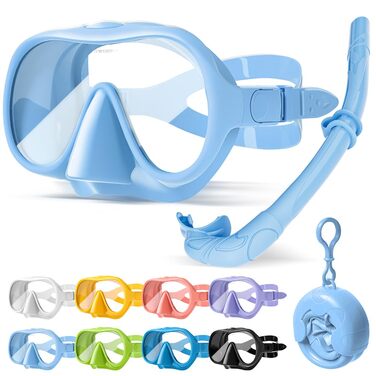 Набір для дорослого підводного плавання, безрамкова маска для дайвінгу Macaron, маска для підводного плавання з надшироким оглядом 180 та захистом від запотівання, професійна маска для підводного плавання із захистом від протікання, плавальні окуляри для 