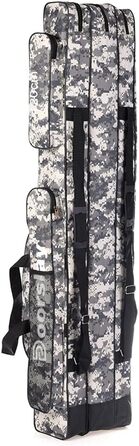 Шарова сумка для риболовлі doorslay, портативна сумка для риболовлі, сумка для вудки, складна сумка для вудки, чохол для вудки, дорожня сумка для зберігання рибальських снастей, 120/150 см (опція) City Camouflage 120 см, 3-