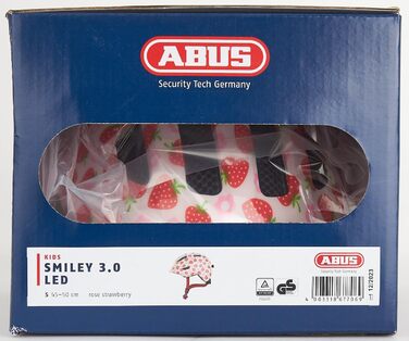 Дитячий шолом Smiley 3.0 LED - Велосипедний шолом з підсвічуванням - Глибока посадка та місце для косички - для дівчаток та хлопчи