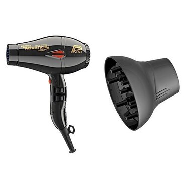 Фен Parlux Advance Light Ceramic & Ion, чорний насадка Softstyler