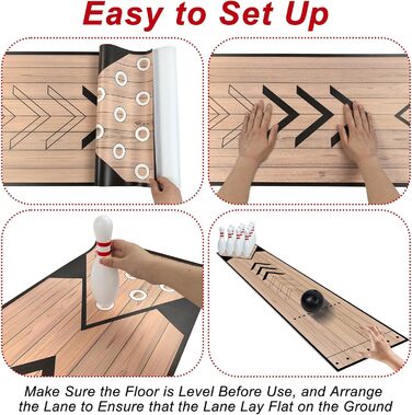 Міні-набір для боулінгу, набір для домашнього боулінгу в приміщенні/на вулиці, набір доріжок для боулінгу з доріжкою, набір кегель та куль, повний набір доріжок для боулінгу для родини та друзів