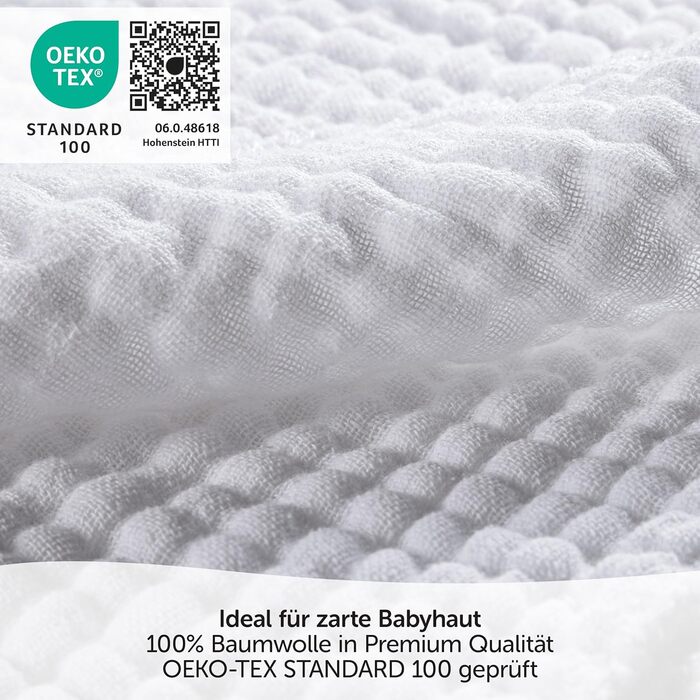 Муслінові пелюшки MAKIAN 10 упаковок - 35x50 см, сертифіковані Oeko-TEX Standard 100 преміум якості - серветки для відрижки преміу