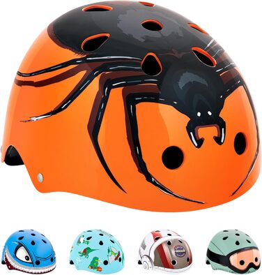 Дитячий шолом велосипедний шолом для дівчаток і хлопчиків чоловічий і жіночий - Повністю регульований - Світлодіодний задній ліхта