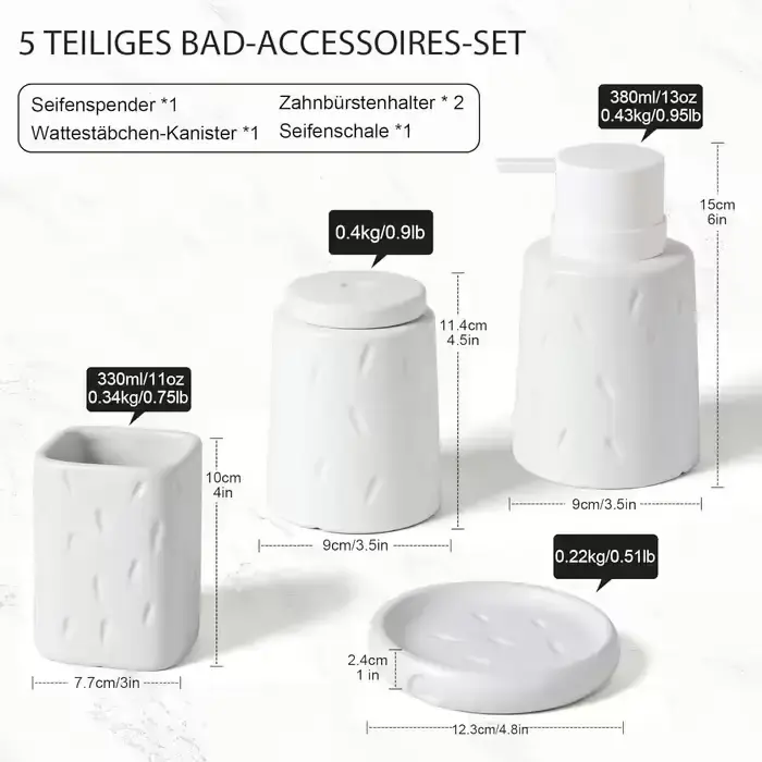 Набір для ванної кімнати Umlaca B084M7W2L5