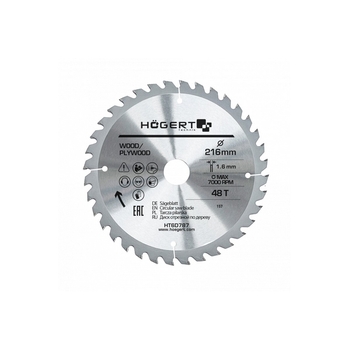 Диск пиляльний по дереву HOEGERT 216 (HT6D787)