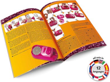 Набір для дитячого салону нігтів для манікюру та педикюру для дівчаток від 8 років - Набір для стильного дизайну нігтів, включаючи формувач для нігтів, принтер для дизайну нігтів, стрази та сушарку для нігтів, 42654