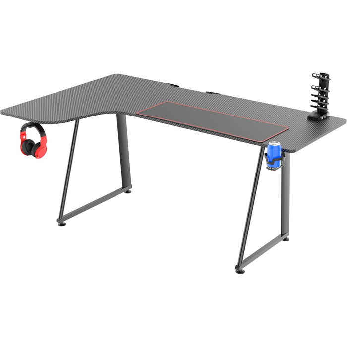 Ігровий стіл VDD Hugo - L-подібний кутовий стіл - 160 см x 60 см