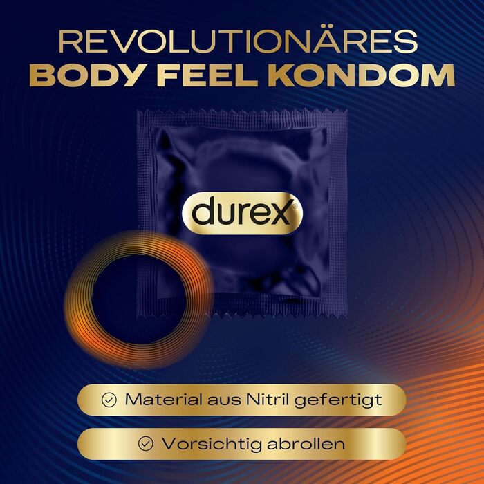 Презервативи Durex Intensity XXL, ультратонкі, без латексу, 8 шт