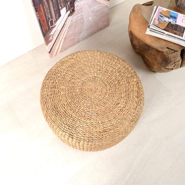 Пуф-сидіння 60 см, водяний гіацинт, натуральний стілець