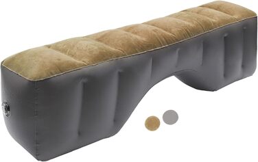 Автомобільний матрац, килимок для сну, надувний матрац для дрімоти під час подорожей, коричневий/сірий