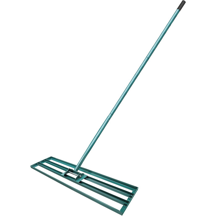 Гребінь для вирівнювання газону, 925 см, інструмент для догляду за газоном з регульованою ручкою 186 см, садовий рівняючий грабель для ґрунту, саду, двору, догляду за газоном (36 x 10 дюймів)