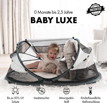 Дитяче дорожнє ліжечко Deryan з матрацом від народження до 2,5 років - Pop Up дитяче ліжечко дитяча палатка встановлюється за 2 се