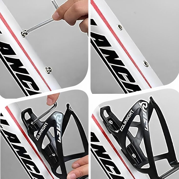 Велосипедний рюкзак-тримач, 15 л / 610 мл пляшка, Надлегкий, Текстиль, Чорний