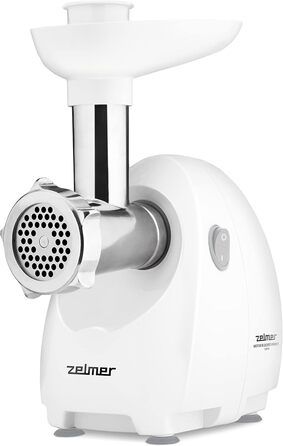 М'ясорубка Zelmer ZMM4048B, 1900 Вт, двигун постійного струму, продуктивність подрібнення 2,5 кг/хв, подвійний ніж, сито 3, 5,8 мм