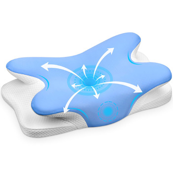 Подушка для підтримки шиї, подушка для голови, подушка для шиї, подушка з піни з ефектом пам&39яті, ергономічна подушка для сну на боці, на спині та на животі