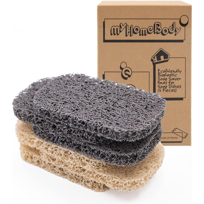 Тримач для мила myHomeBody подушечки для підняття мила для мильниці багатотканий, ефективний тримач для мила для душу набір з 6 пр