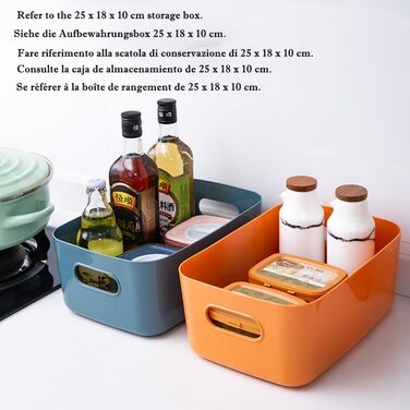 Великих пластикових коробок для зберігання з ручками, 302012 см, органайзер для ванної/кухонної шафи, кошик/коробка для зберігання на кухню, ванну кімнату, іграшки, зелений 302012 см/7 шт. у упаковці, 7