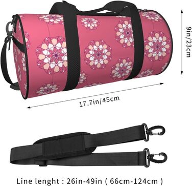 Дорожня сумка-циліндр з геометричним малюнком, спортивна сумка для чоловіків та жінок, сумка-мішок, спортивна дорожня сумка