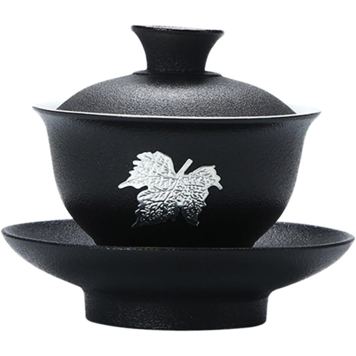 Компактний керамічний чайний сервіз з кришкою для жасминового та зеленого чаю, для дому та офісу