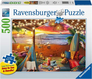Пазл Ravensburger 16795 - Захід на пляжі - пазл на 500 елементів для дорослих і дітей від 10 років, з більшими шматочками Ексклюзи