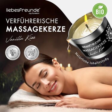 Для чуттєвих масажів з кокосовою олією та алое вера, еротична масажна свічка для пар, секс-свічка, 50 мл