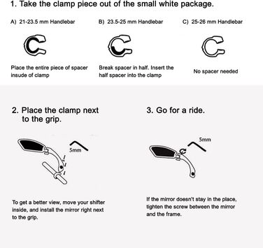 Дзеркало заднього виду Arkham Bicycle для мотоцикла HD з нержавіючої сталі, покоління 2.0 ( праве еліпс) овальної форми, 2 - праве