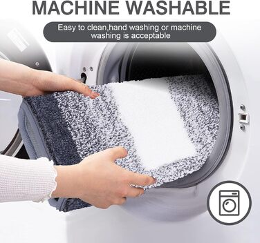 М&39які великі килимки для ванної 80 x 120 см, килимок для ванної, нековзний, водопоглинаючий килимок для душу та ванни, можна прати в пральній машині, темно-сірий 80 x 120 см