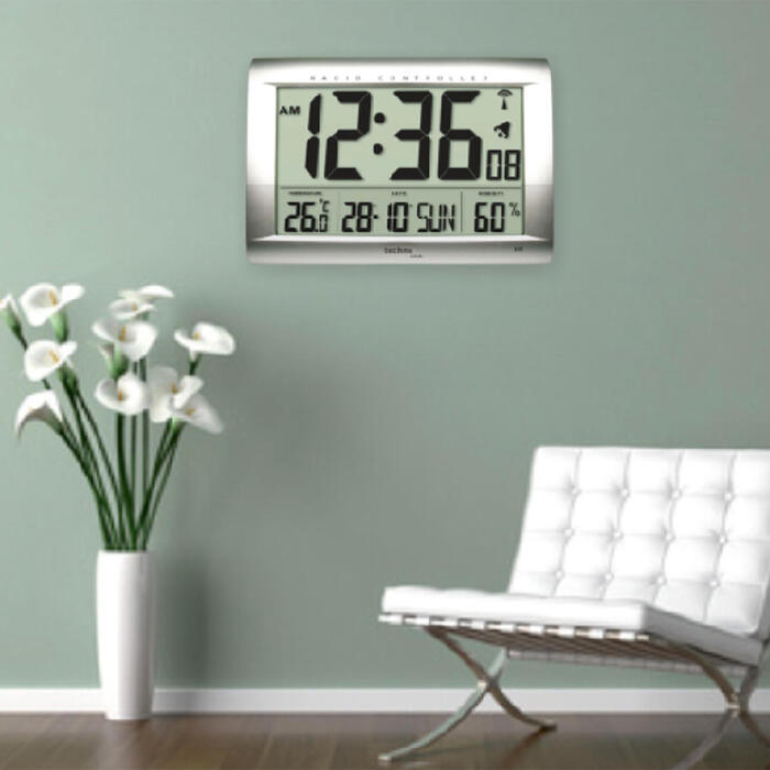 Годинник настінний Technoline WS8009 Silver (WS8009)