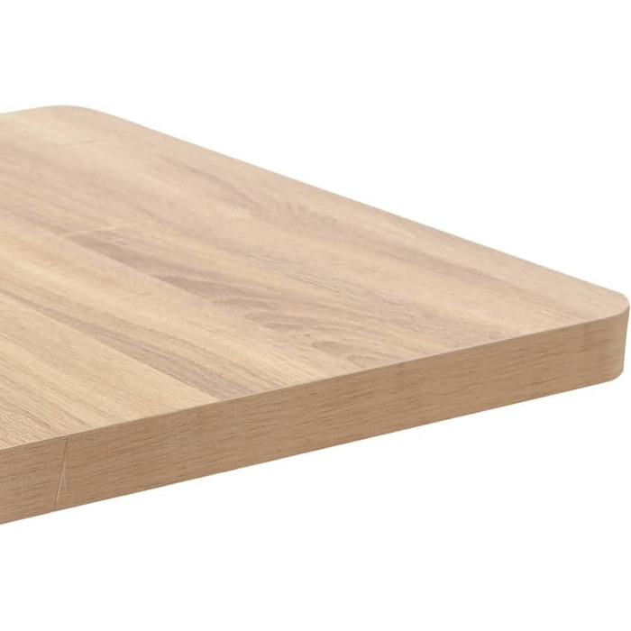 Обідній стіл OHMG, квадратний, на одній ніжці, європейський стиль, підходить для 4 осіб, виготовлений з заліза та дерев&39яних дощок, кухонний стіл, обідній стіл, стіл для вітальні, стоячий стіл 60*60*75 см (прямокутник-60*60*75 см-D)