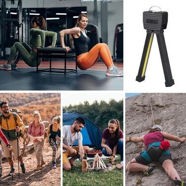 Фітнес-лампа для позування акумуляторна робоча лампа, портативний магнітний світлодіодний ліхтарик, з регульованою яскравістю, водонепроникний, з гачком, складний ліхтарик для сценічних виступів, фітнесу, фотографії