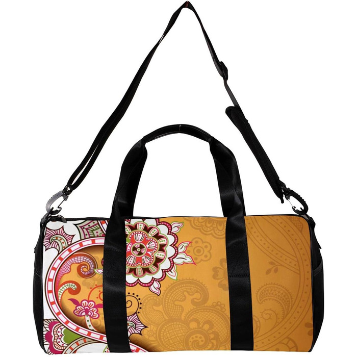 Спортивна сумка, маленька дорожня сумка, сумка для шопінгу та спорту для йоги, з абстрактним квітковим принтом (ромашки), сумка для фітнесу на відкритому повітрі, ручна поклажа