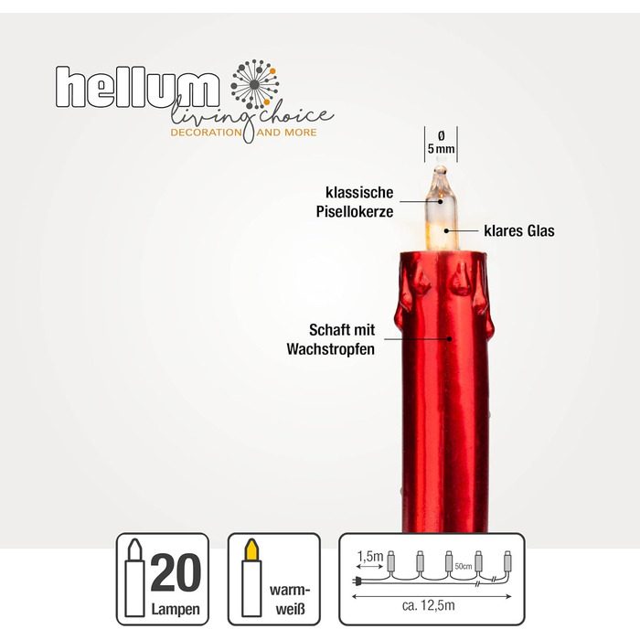 Міні-свічники на 20 лампочок hellum