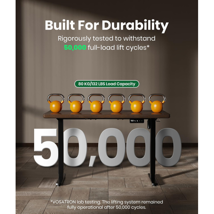 Електрична рама столу з регулюванням висоти та потужними двигунами, рама столу з регулюванням висоти, функцією запобігання зіткненням та пам&39яттю положення, чорна