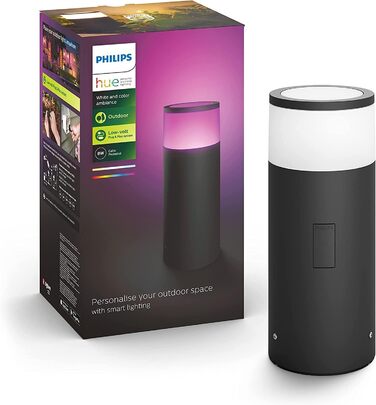 Зовнішній світильник Philips Hue Calla (настінний/підлоговий), розширення, чорний