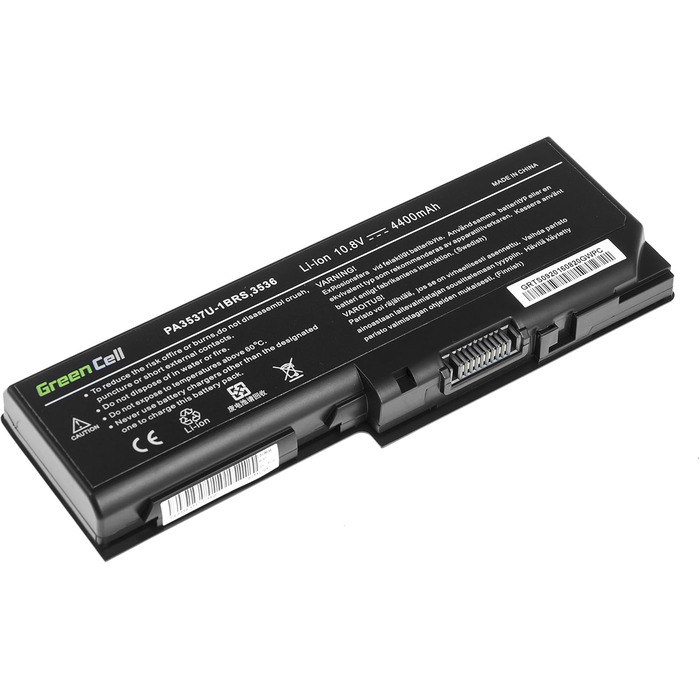 Акумулятор для ноутбука Green Cell Toshiba PA3536U-1BRS PA3536U-1BAS PA3537U-1BRS PABAS100 для Toshiba Satellite L350 L355 P200 P300 P300D X200 L350-16L L350-16M L350-22Q L350-S1701 L350-ST3701 L355-S7811