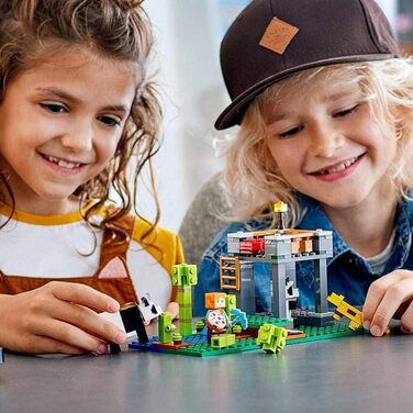 Конструктор з фігурками Алекса та тварин, іграшки для дівчаток і хлопчиків від 5 років, 21158 Minecraft The Panda Nursery