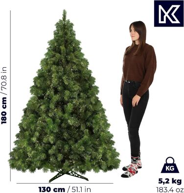 Штучна ялинка з підставкою 180 см KADAX