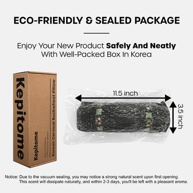 Корейська гречана подушка BTS JK&39s Pick (Begozani), регульована циліндрична подушка (30,5 x 10,2 см) з органічною наволочкою, дихаюча для прохолодного сну, валик для шиї для сну на боці та спині