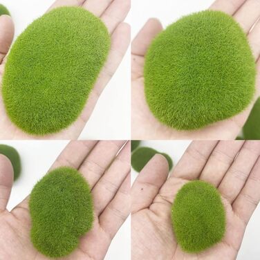 Художня прикраса з моху. Зелений штучний мох. 4 розміри. Штучний мох для виготовлення. Висихання. Прикраси зі штучного моху можна використовувати для створення квіткових композицій. Прикраси. Рослини в горщиках., 24 шт.