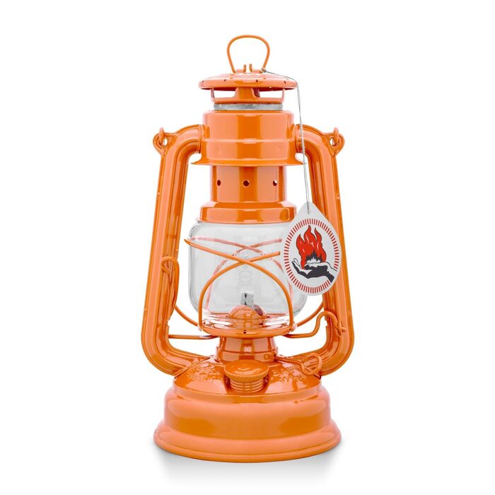 Ліхтар Feuerhand Storm Baby Special 276 Orange - Для саду, кемпінгу та балкону - традиційна гасова лампа - з часом горіння 20 годин - Зроблено в Німеччині Retro