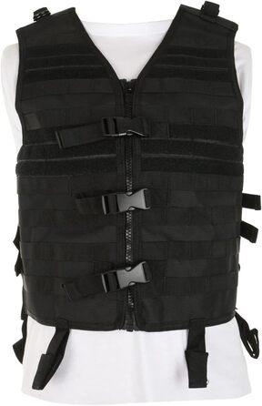 Жилет Mil-Tec унісекс Molle Carrier Vest один розмір чорний