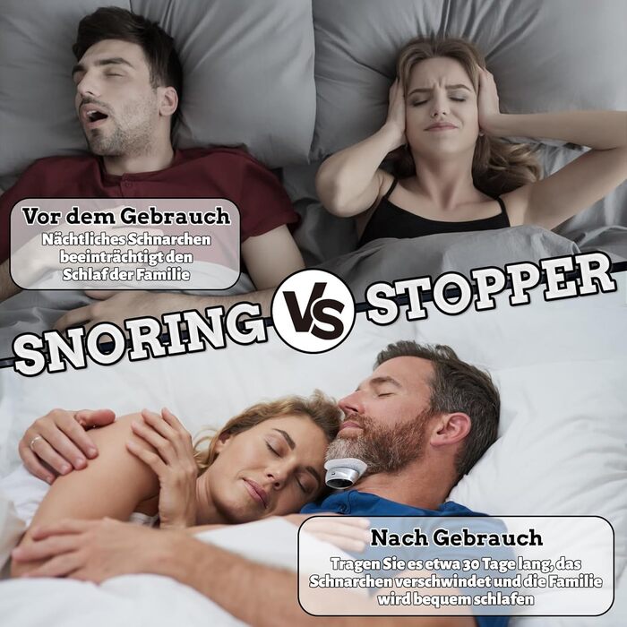 Заглушка від хропіння, пристрої проти хропіння, пристрій проти хропіння Sleep Ease, магнітний пристрій Sleepease з 3-швидкісним режимом для покращення якості сну та зняття втоми (B)