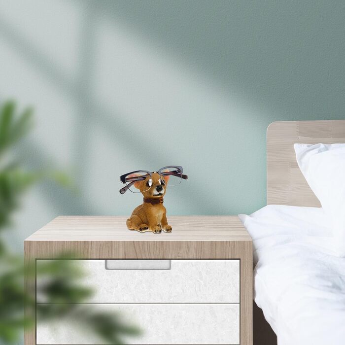 Підставка для склянок з полірезини з собачою тематикою, тримач для настільних склянок, настільна прикраса з мотивом собаки для склянок та дрібних аксесуарів, прикраса для столу в домашньому офісі